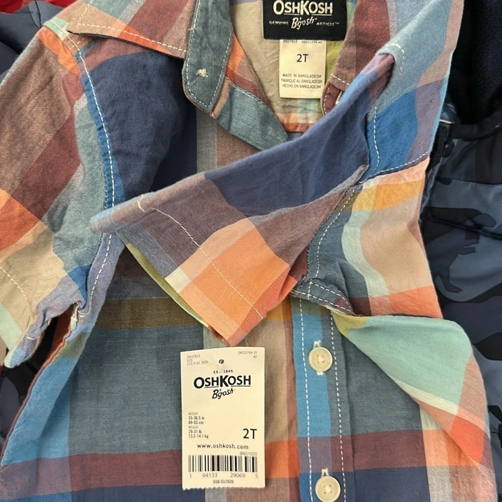OshKosh B'gosh Multicolor Plaid Kids Shirt